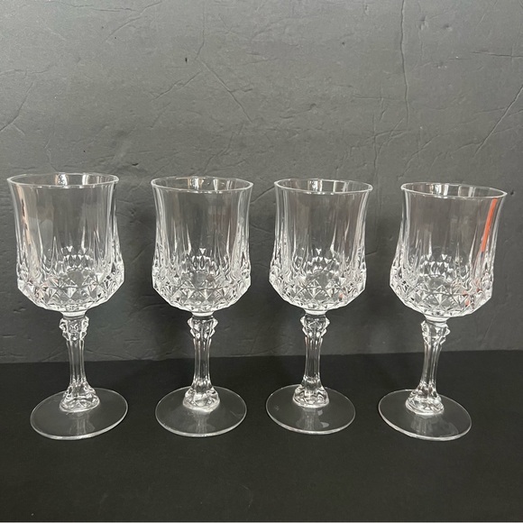 Set of 4 Crystal Wine Glasses 6,5” d’Argues - Picture 3 of 7